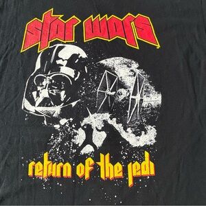 Star Wars Return Of The Jedi double sided black T Shirt Men's Size Large